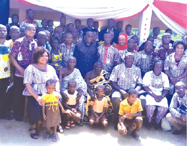 Participants in the handover ceremony