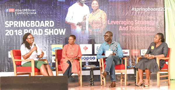Mrs Gillian Hammah, Group Chief Marketing Officer of Databank Group, sharing some tips on investment Mrs Gillian Hammah, Group Chief Marketing Officer of Databank Group, sharing some tips on investment