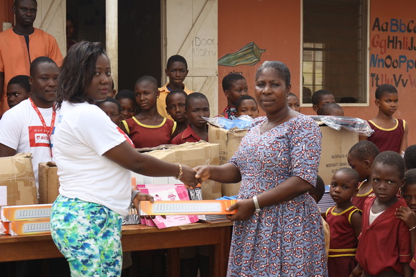 AirtelTigo showers love on Adaklu Salvation Army and Tupaa MA Basic schools