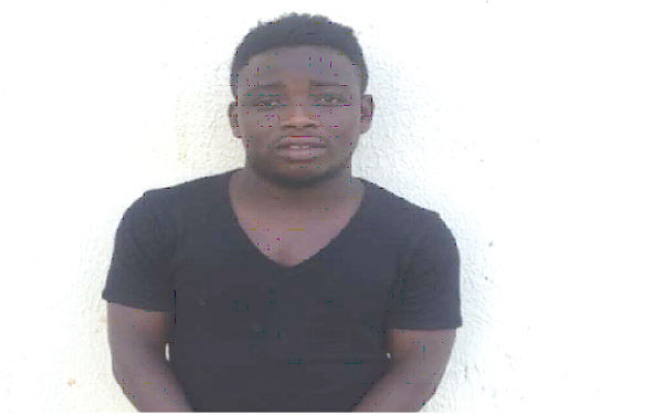 The suspect, Lawrence Boafo, alias Destiny The suspect, Lawrence Boafo, alias Destiny