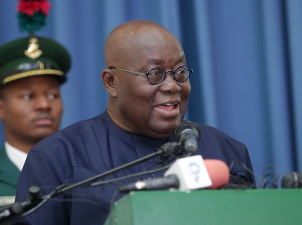 President Akufo-Addo delivering his speech at the Kukah Centre President Akufo-Addo delivering his speech at the Kukah Centre