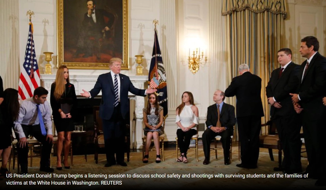 Trump endorses guns for teachers to stop shootings