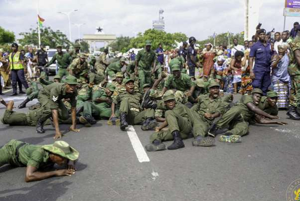 An enactment of the Crossroad Shooting