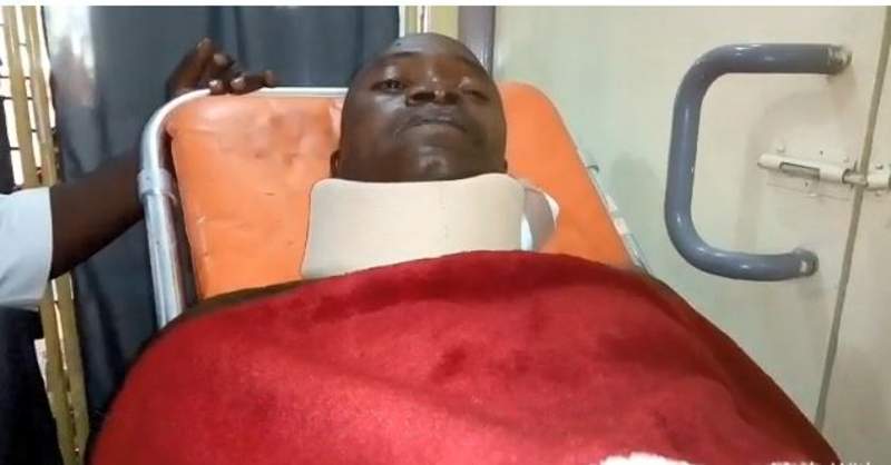 Mustapha Adam was treated at a local hospital Mustapha Adam was treated at a local hospital