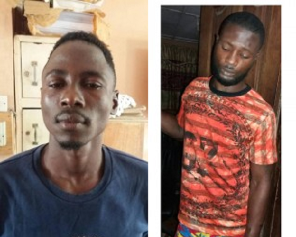 The two suspects, Prince Osei and Atta Kwadwo