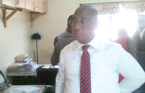 Mr Richard Acquah after his arrest 