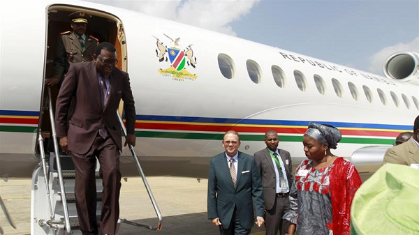 President Hage Geingob grounded his presidential jet last week to save costs President Hage Geingob grounded his presidential jet last week to save costs