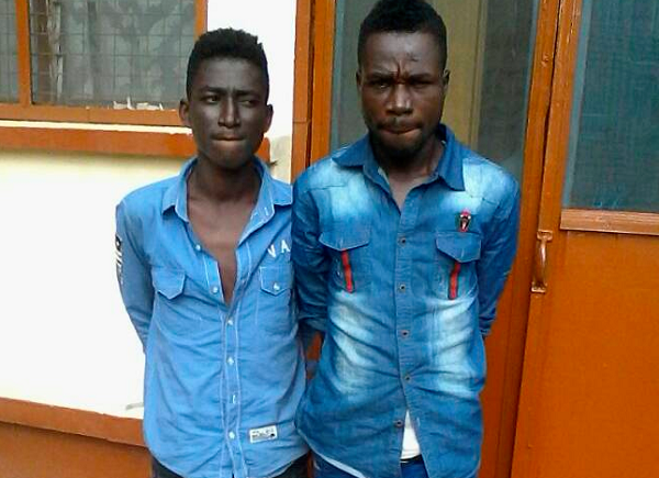The suspects, Louis Kofi Amidu Oppong (left) and Ebenezer Amoani The suspects, Louis Kofi Amidu Oppong (left) and Ebenezer Amoani