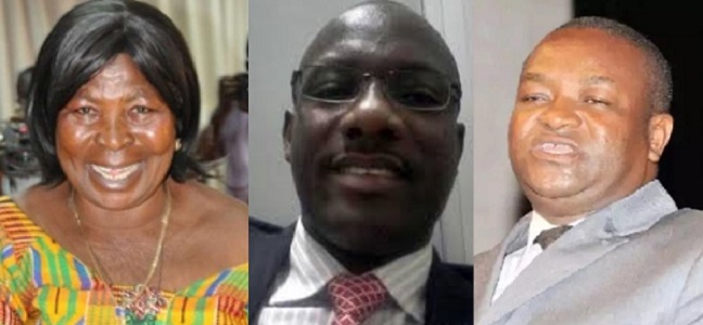 Akua Donkor — GFP, Paa Kow Ackon — PPP and Hassan Ayariga — APC Akua Donkor — GFP, Paa Kow Ackon — PPP and Hassan Ayariga — APC