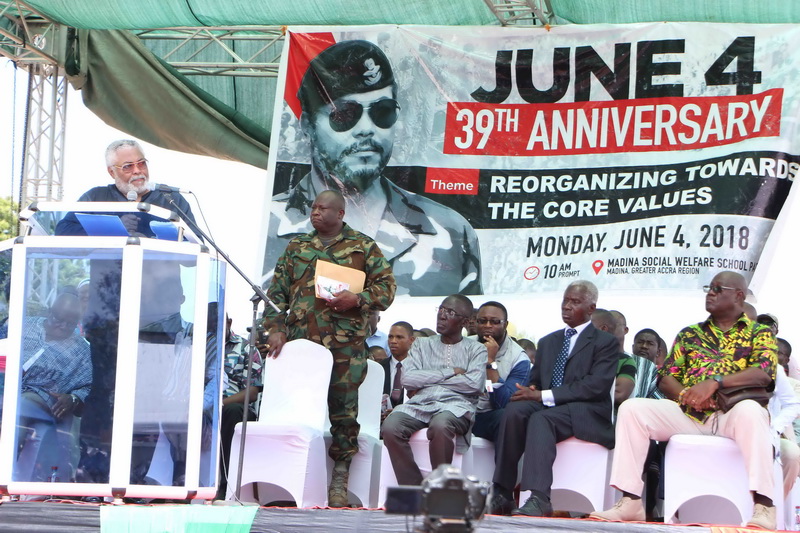 Rawlings' written address at 39th June 4 Anniversary