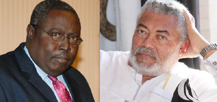 Former President Jerry John Rawlings (right) and Mr Martin Amidu Former President Jerry John Rawlings (right) and Mr Martin Amidu