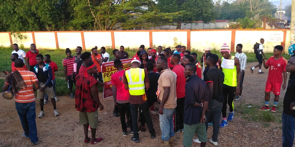 Adentan footbridge protestors end peaceful march