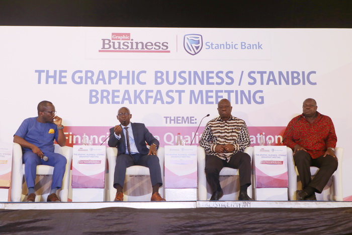 (L-R) Moderator Evans Mensah of Multimedia Group Limited, Professor Opoku Amankwah, Director General of the Ghana Education Service; Mr. Israel Titi-Ofei, Principal of SOS-Herman Gmeiner International College; and Professor Ernest Aryeetey, former Vice Chancellor of the University of Ghana. (L-R) Moderator Evans Mensah of Multimedia Group Limited, Professor Opoku Amankwah, Director General of the Ghana Education Service; Mr. Israel Titi-Ofei, Principal of SOS-Herman Gmeiner International College; and Professor Ernest Aryeetey, former Vice Chancellor of the University of Ghana.
