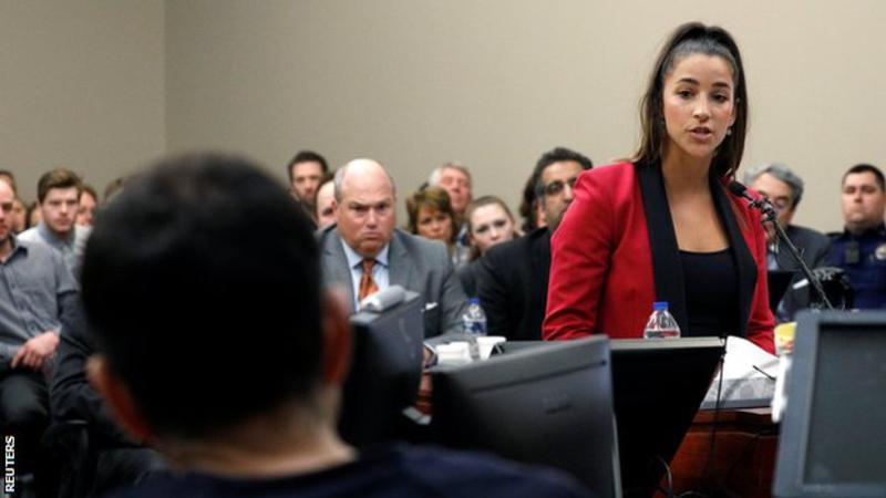 Olympic champion Aly Raisman was one of Nassar's victims Olympic champion Aly Raisman was one of Nassar's victims
