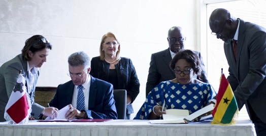 President Marie Louise Coleiro Preca was on a State visit to Ghana in July 2017, accompanied by a trade delegation President Marie Louise Coleiro Preca was on a State visit to Ghana in July 2017, accompanied by a trade delegation