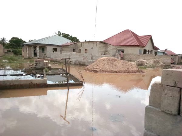 One of the affected areas flooded by water One of the affected areas flooded by water