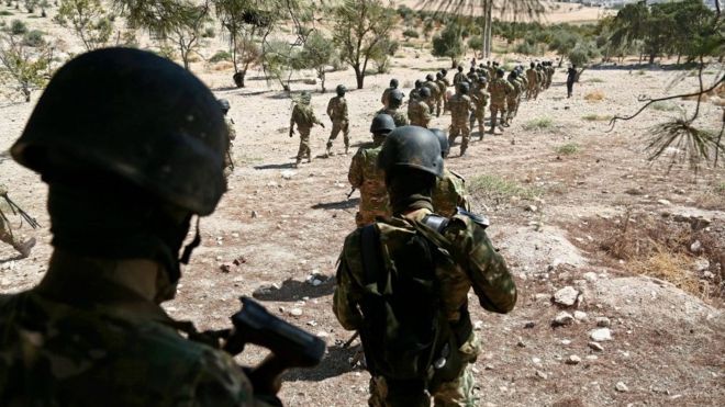 Rebel fighters in Idlib are preparing for an attack by pro-government forces Rebel fighters in Idlib are preparing for an attack by pro-government forces