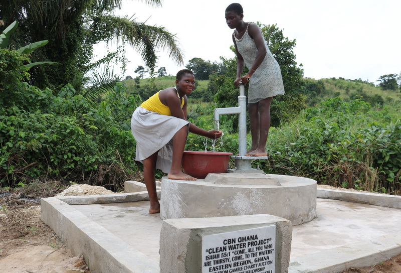 It is all over now, and the smiles of the young maiden show. Owusukrom has potable water