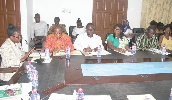 Dr Grace Bediako (left), the acting Director-General, National Development Planning Commission (NDPC), making a statement at the meeting. Picture: EDNA ADU-SERWAA Dr Grace Bediako (left), the acting Director-General, National Development Planning Commission (NDPC), making a statement at the meeting. Picture: EDNA ADU-SERWAA