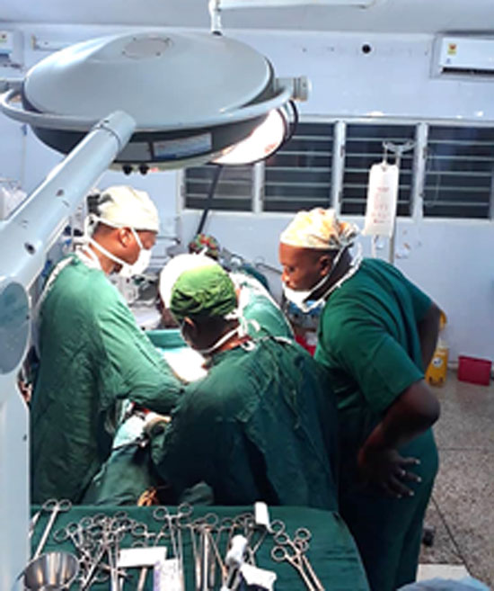 The team of specialist and consultant obstetrician-gynaecologists performing the surgeries. The team of specialist and consultant obstetrician-gynaecologists performing the surgeries.