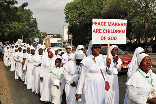 Brotherhood of the Cross and Star holds peace march for Ghana