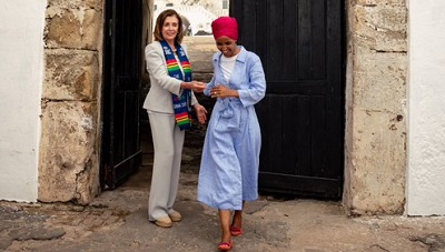 Ilhan Omar and House Speaker Nancy Pelosi in Ghana Ilhan Omar and House Speaker Nancy Pelosi in Ghana