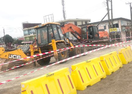 Flashback: Ongoing work at the Okponglo site Flashback: Ongoing work at the Okponglo site