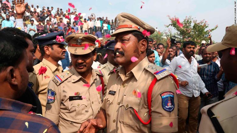 Gang-rape suspects shot dead by police during 'reconstruction'