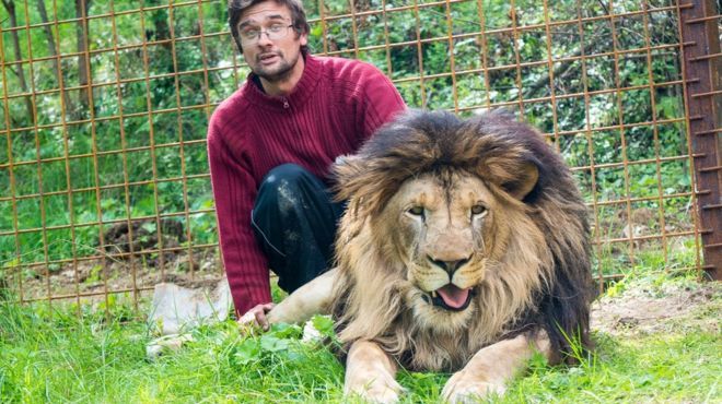 Mr Prasek had previously clashed with local authorities over the big cat, which he bought in 2016 Mr Prasek had previously clashed with local authorities over the big cat, which he bought in 2016