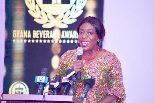  Mrs Catherine Abelema Afeku, addressing the event