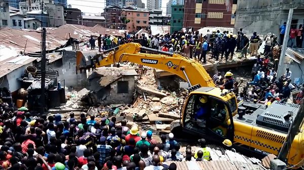 Lagos school collapse: Rescue operation under way Lagos school collapse: Rescue operation under way