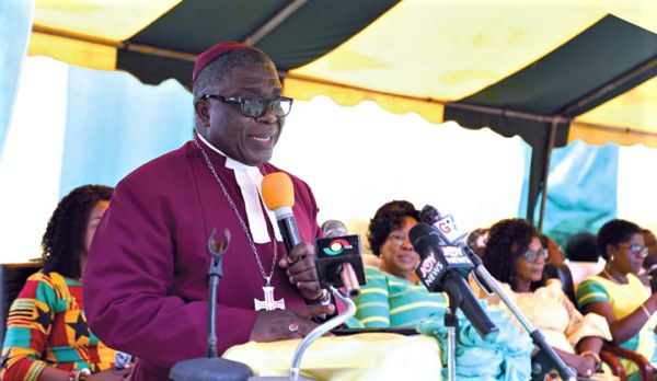 The Presiding Bishop of the Methodist Church Ghana, Most Rev. Dr Paul Kwabena Boafo addressing the gathering The Presiding Bishop of the Methodist Church Ghana, Most Rev. Dr Paul Kwabena Boafo addressing the gathering