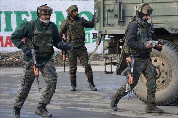 The encounter occurred in Pulwama, where more than 40 Indian soldiers were killed in a suicide attack on Thursday The encounter occurred in Pulwama, where more than 40 Indian soldiers were killed in a suicide attack on Thursday