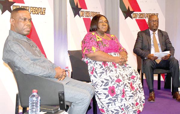 Dr Oduro Osae (left), Governance Expert, Dr Esther Ofei Aboagye (middle),Chairperson Star Ghana and Professor Kwesi Prempeh, Executive Director of CDD Ghana at one of their panel discussions Dr Oduro Osae (left), Governance Expert, Dr Esther Ofei Aboagye (middle),Chairperson Star Ghana and Professor Kwesi Prempeh, Executive Director of CDD Ghana at one of their panel discussions