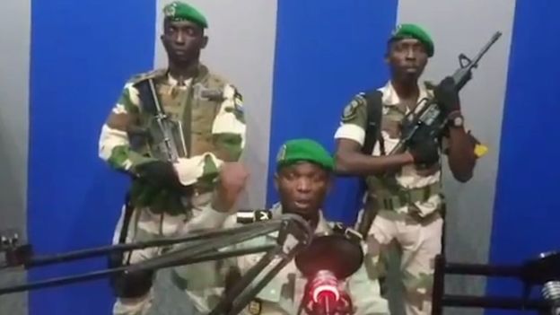 Soldiers announced on state media that they had seized power Soldiers announced on state media that they had seized power