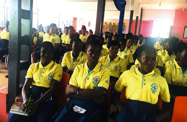 A section of the studentsts at one of the sensitisation programme