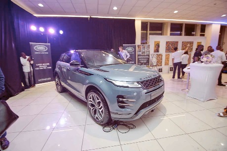  Mr Richard Ankomah, General Manager of Alliance Motors Ghana, speaking at the launch INSET: The new Range Rover Evoque