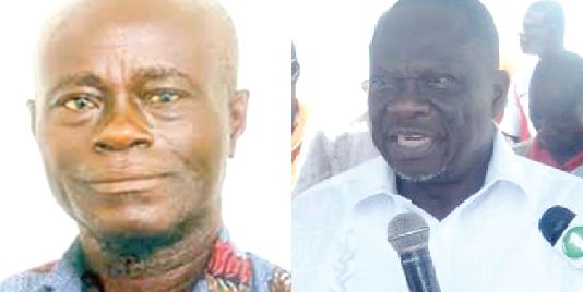Ebenezer Kojo Tei Addo (left) — NDC Central Regional Chairman and Robert Kutin — NPP Central Regional Chairman Ebenezer Kojo Tei Addo (left) — NDC Central Regional Chairman and Robert Kutin — NPP Central Regional Chairman