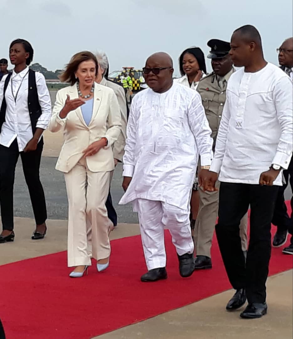 Speaker Nancy Pelosi leads US Congress delegation to Ghana Speaker Nancy Pelosi leads US Congress delegation to Ghana