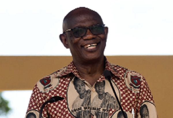  Prof. Anamuah Mensah addressing the students