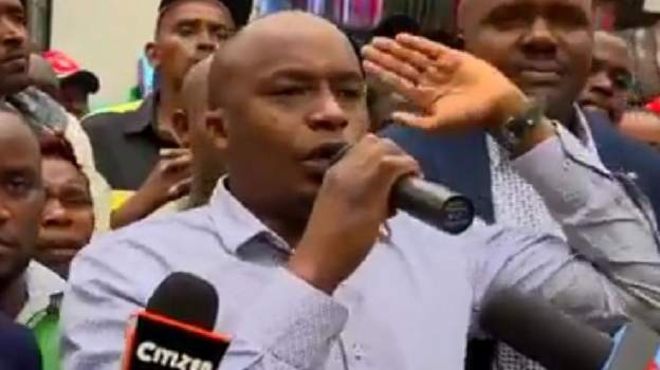 Mr Kanyi was recorded saying the comments in a video which has been widely shared on social media