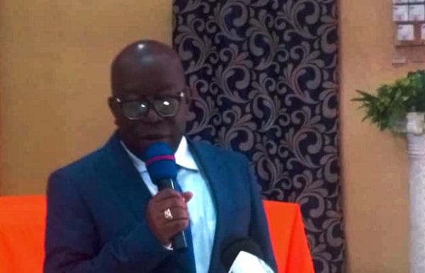 Dr John Ofori-Tenkorang speaking at the forum in Koforidua Dr John Ofori-Tenkorang speaking at the forum in Koforidua