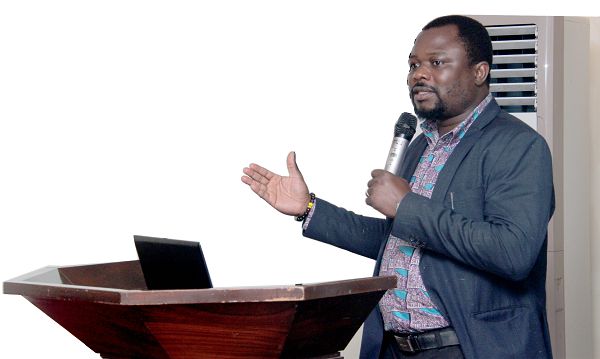  Dr Robert Sogbadji speaking at the seminar. Picture: Benedict 