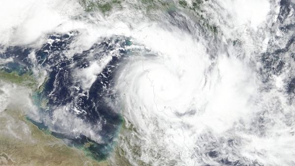 Satellite imagery shows Cyclone Trevor approaching the northeast state of Queensland Satellite imagery shows Cyclone Trevor approaching the northeast state of Queensland