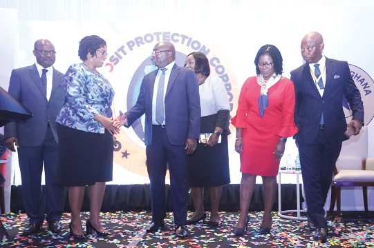  Vice-President Mahamudu Bawumia interacting with members of the Ghana Deposit Protection Scheme at the conference.