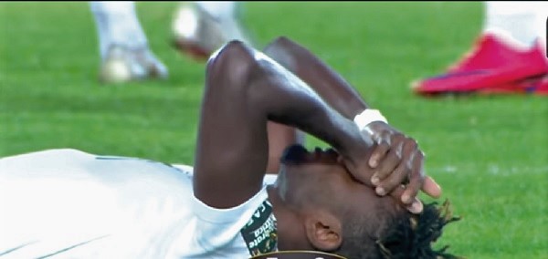 Michael Agbekpornu lying dejected on the turf after their loss summed up the mood in the Meteors’ camp Michael Agbekpornu lying dejected on the turf after their loss summed up the mood in the Meteors’ camp