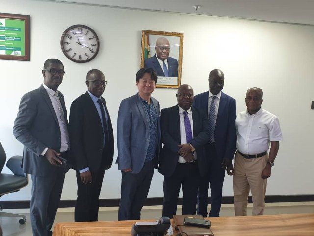 Dr John Kofi Mensah (3rd right) and Mr Wonchae Yi (3rd left). With them includes Mr Alhassan Yakubu Tali, Deputy Managing Director of ADB (2nd right) and other officials of the bank Dr John Kofi Mensah (3rd right) and Mr Wonchae Yi (3rd left). With them includes Mr Alhassan Yakubu Tali, Deputy Managing Director of ADB (2nd right) and other officials of the bank