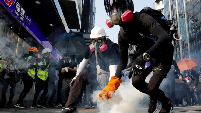 Anti-government protests have been held in Hong Kong since June Anti-government protests have been held in Hong Kong since June