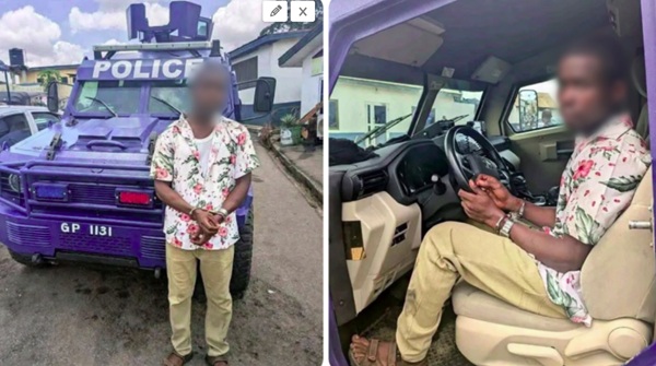 26-year-old in custody over alleged theft of police armoured truck