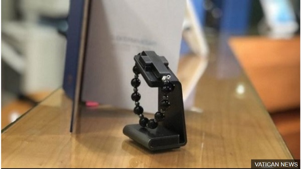 The &quot;eRosary&quot; is activated by making the sign of a cross